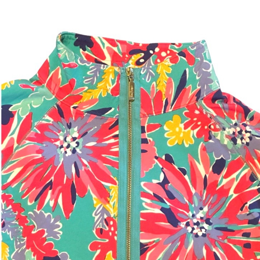 Lilly Pulitzer Women’s 1/2 Zip Sea Coral Pullover Size Small - Picture 2 of 10